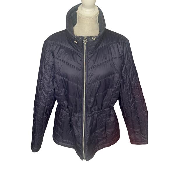 Guess Women’s Dark Blue Quilted Puffer Winter Jacket Coat Size XXL - Picture 1 of 7